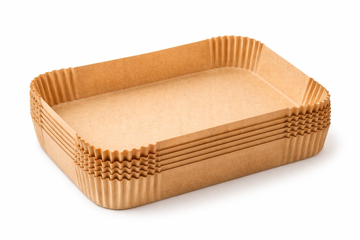 Papier Cuisson pour Air Fryer paquet de 100 pcs Rectangle 14x22 cm / 7 à 9,5L