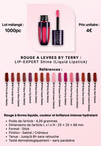 Rouges à lèvres By Terry - Lots mélangé de 1000 pièces