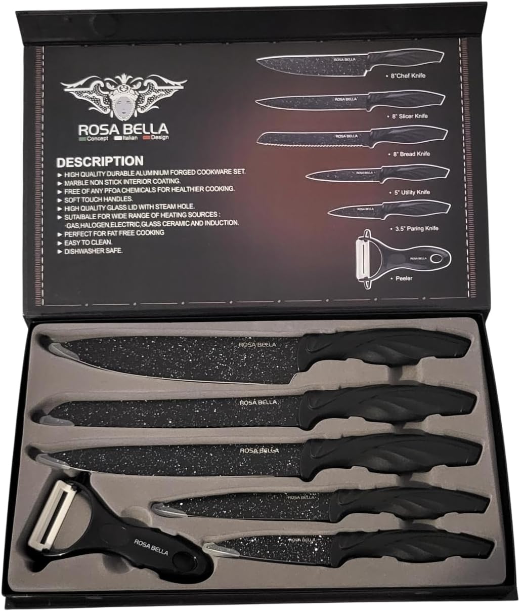 Set de couteaux 6 pièces - Couteaux ROSA BELLA