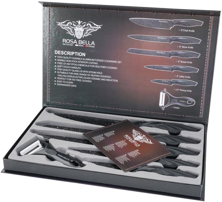 Set de couteaux 6 pièces - Couteaux ROSA BELLA
